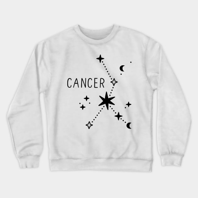 Cancer Astrology sign Crewneck Sweatshirt by Lunaly Creations 